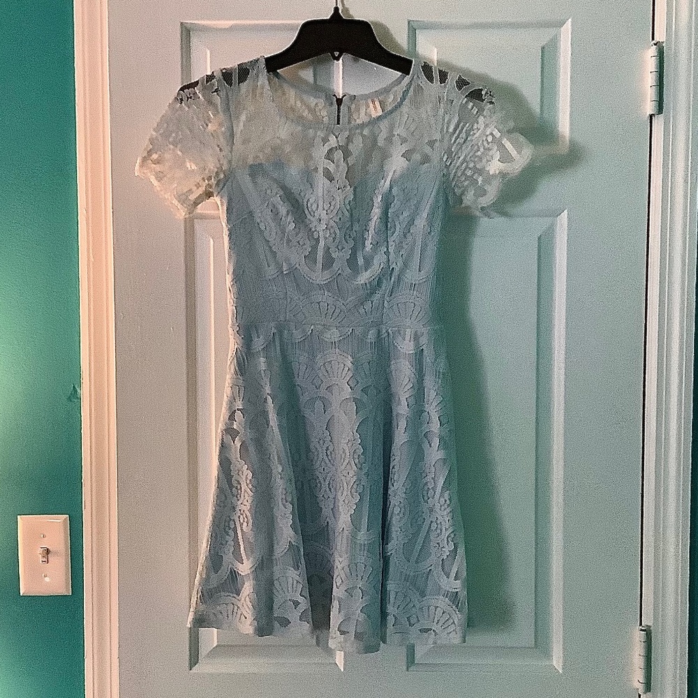 Xhilaration Blue Lace Dress